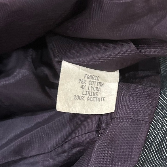 Designer Jean Jacket with Ultra Suede Collar - Picture 11 of 16